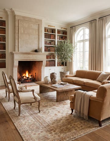 6' 11 x 10' 4 Hand Knotted Ziegler Rug