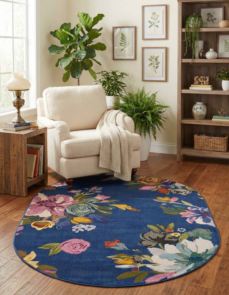 Detail image of 4' x 6' Blossom Oval Rug