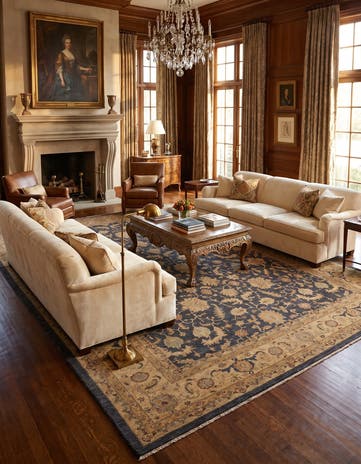 11' 7 x 15' 11 Hand Knotted Ziegler Rug