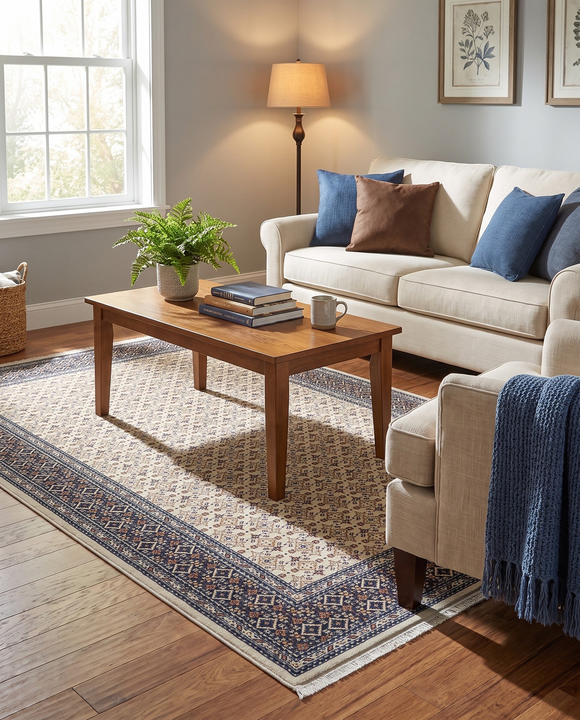 5' 3 x 8' Nain Design Rug