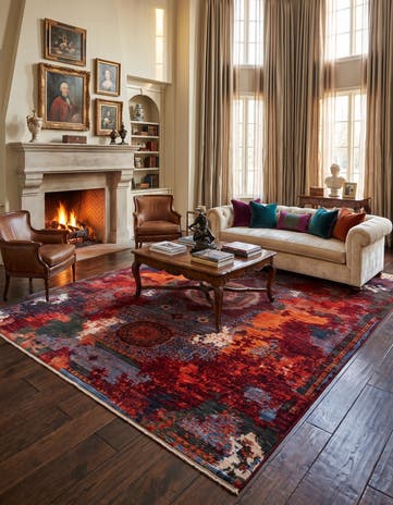 8' x 10' 4 Hand Knotted Mamluk Ziegler Rug