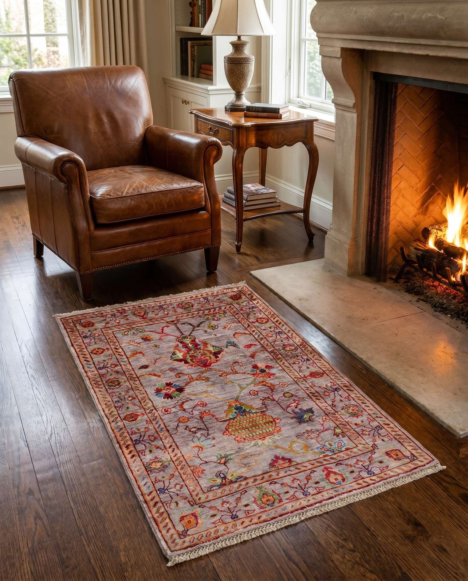 2' 5 x 3' 10 Hand Knotted Ariana Ziegler Rug
