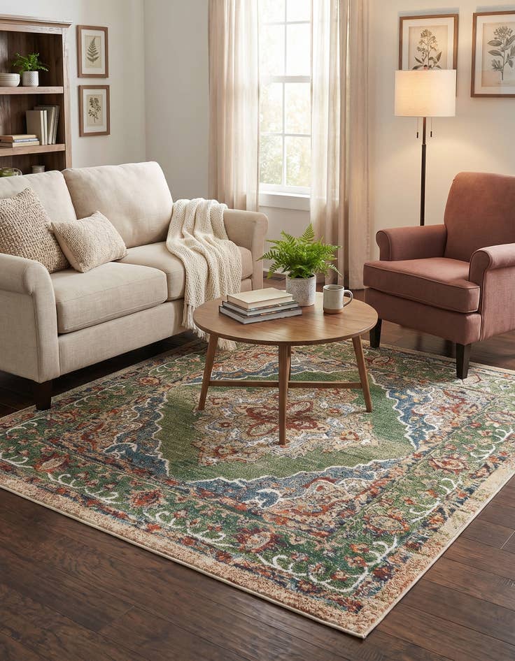 Detail image of 5' x 5' Isabella Square Rug