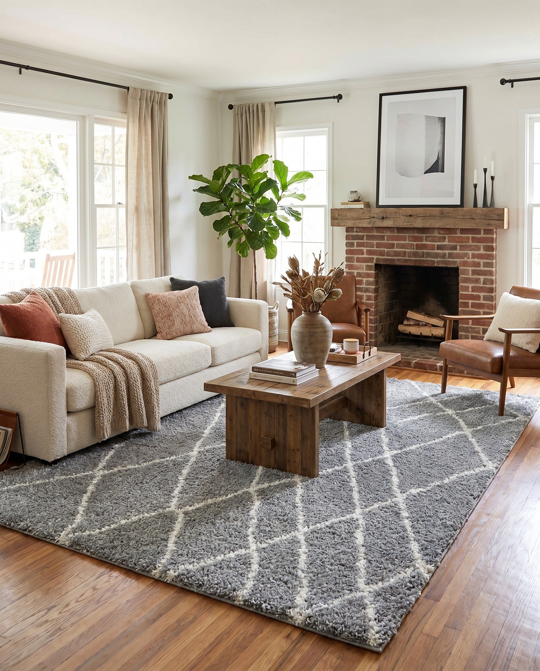 9' x 12' Soft Touch Shag Rug