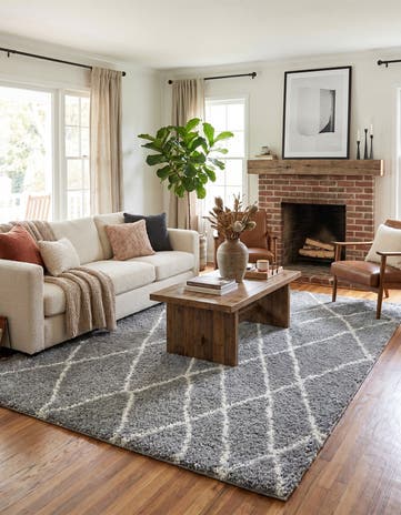 9' x 12' Soft Touch Shag Rug