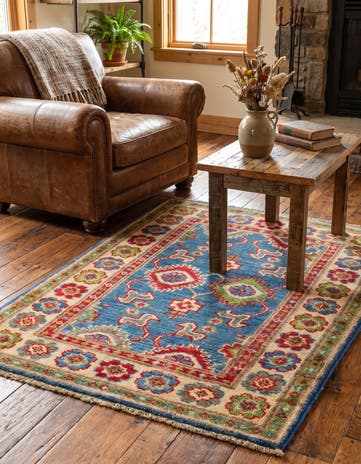 2' 1 x 2' 11 Hand Knotted Kazak Rug