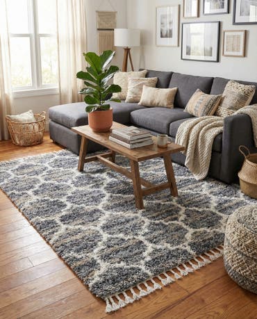  8' x 8' Athena Shag Square Rug