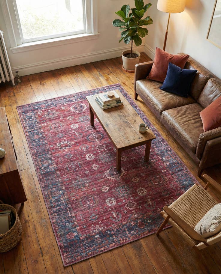 Detail image of 5' 3 x 8' Washable Maahru Rug