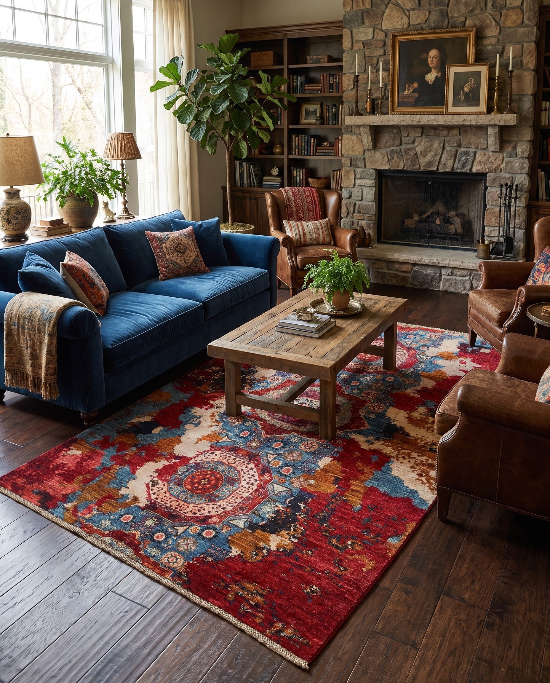 5' 8 x 8' 2 Hand Knotted Mamluk Ziegler Rug