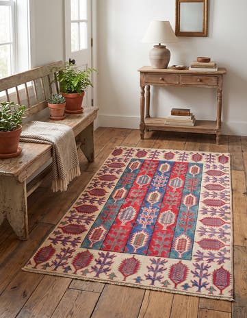 3' 2 x 5' Hand Knotted Kazak Rug