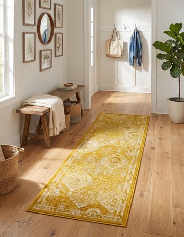 Yellow Madeline Runner Rug