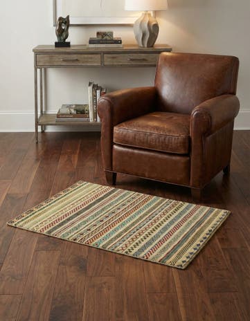 2' 9 x 4' Hand Knotted Modern Ziegler Rug