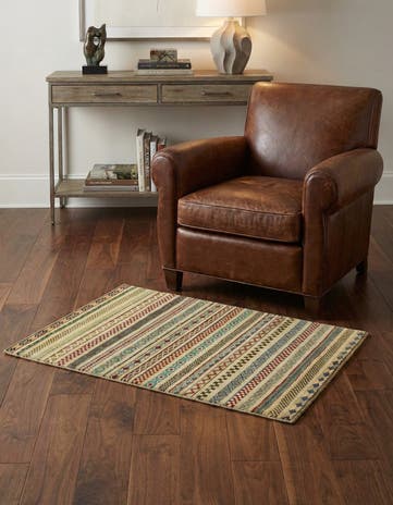 2' 9 x 4' Hand Knotted Modern Ziegler Rug