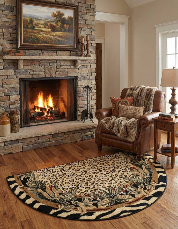 Detail image of 3' x 6' Savannah Hearth Rug