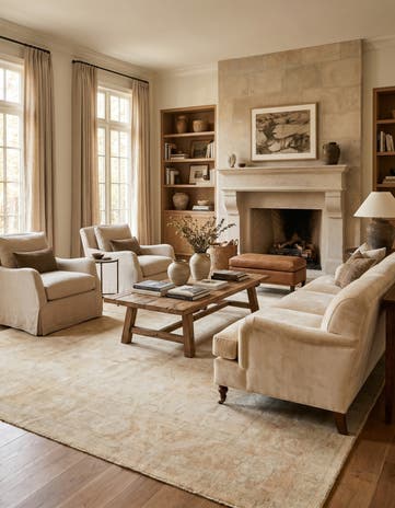 10' 3 x 14' 2 Hand Knotted Oushak Wool Rug