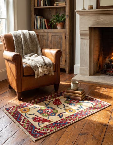 2' 1 x 2' 11 Hand Knotted Kazak Rug