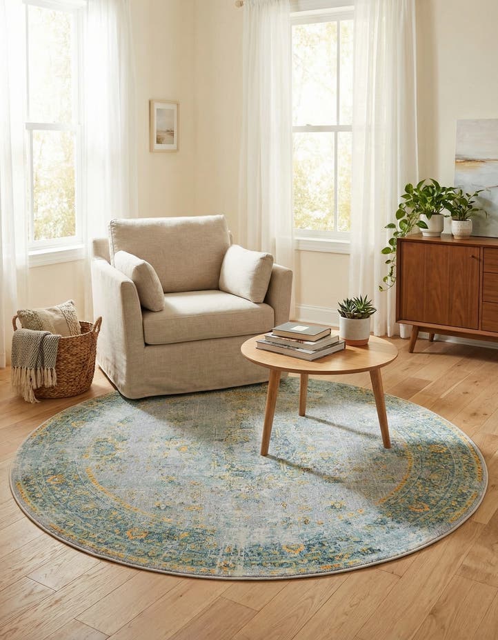 5' 5 x 5' 5 Santiago Round Rug