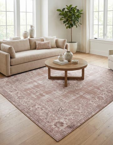 Beige Estate Square Rug