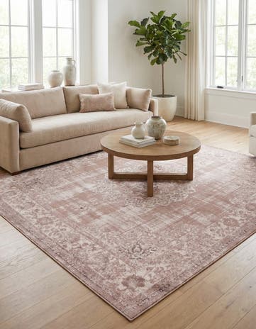 Beige Estate Square Rug