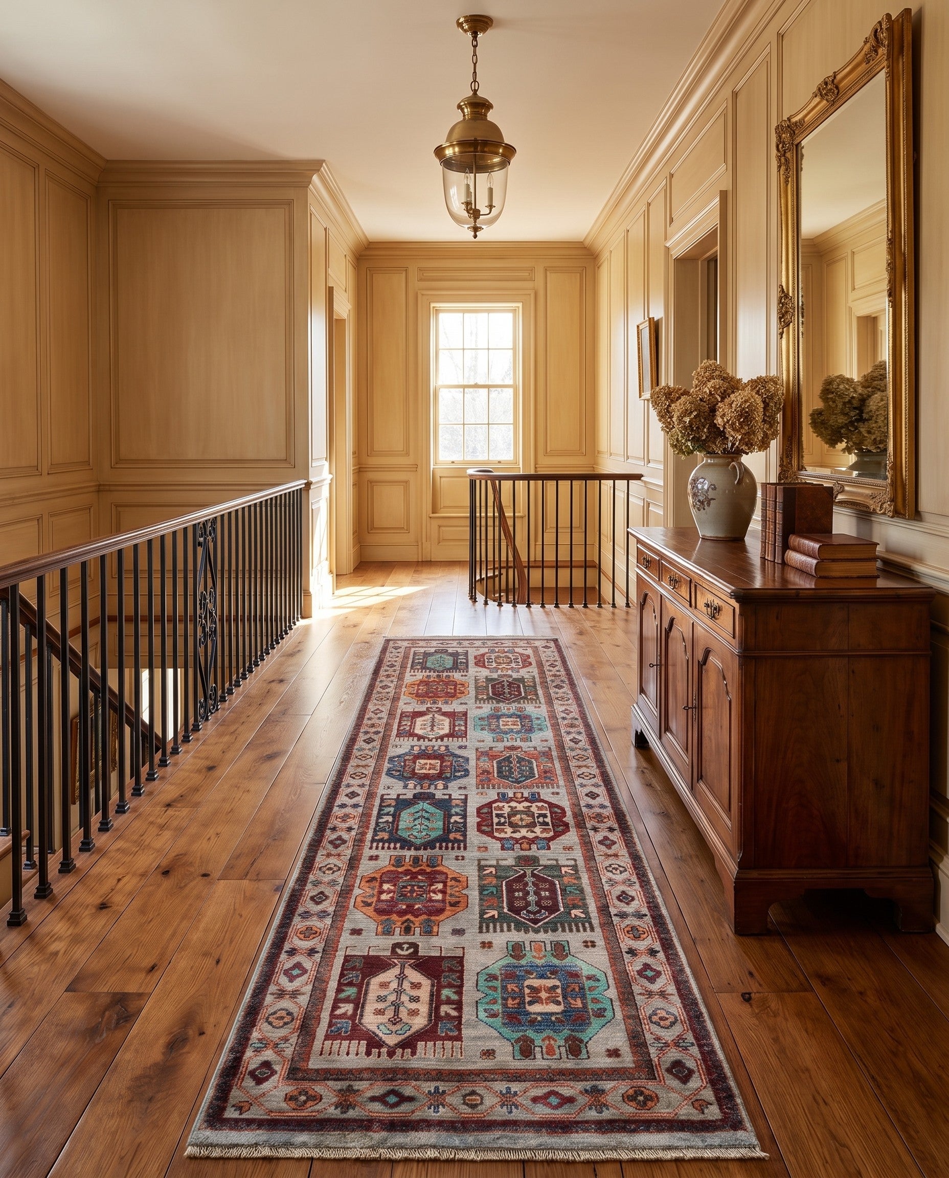 2' 8 x 9' 3 Hand Knotted Ariana Ziegler Runner Rug