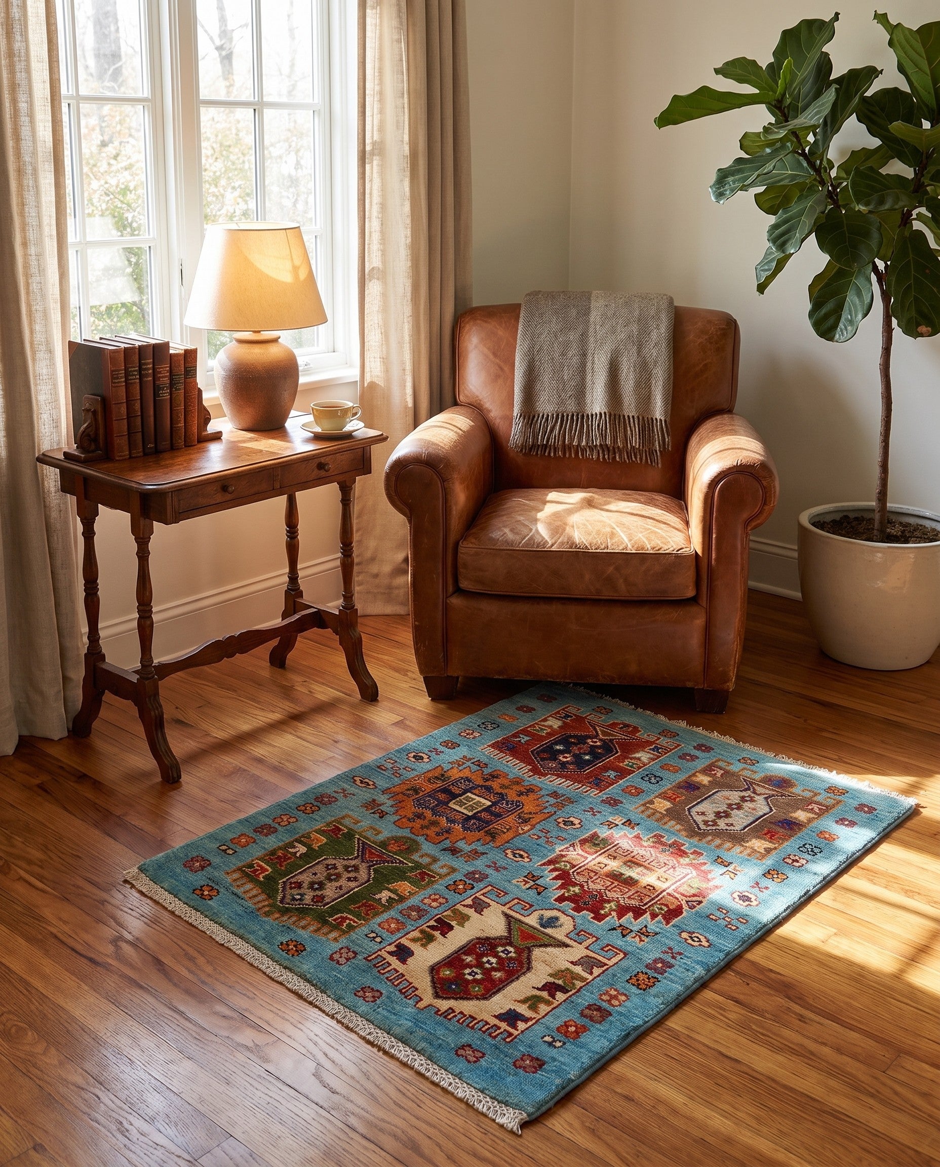 2' x 3' Hand Knotted Ariana Ziegler Rug