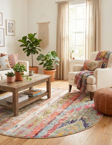 Washable Mesa Round Rug