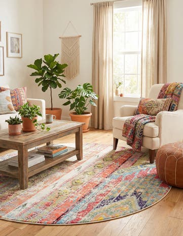 Washable Mesa Round Rug