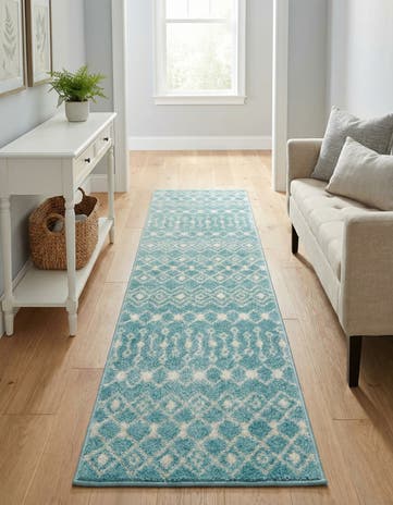 2' x 7' Moroccan Trellis Runner Rug
