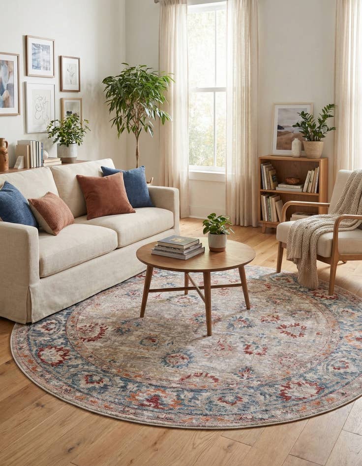 Detail image of 6' x 6' Noble Round Rug