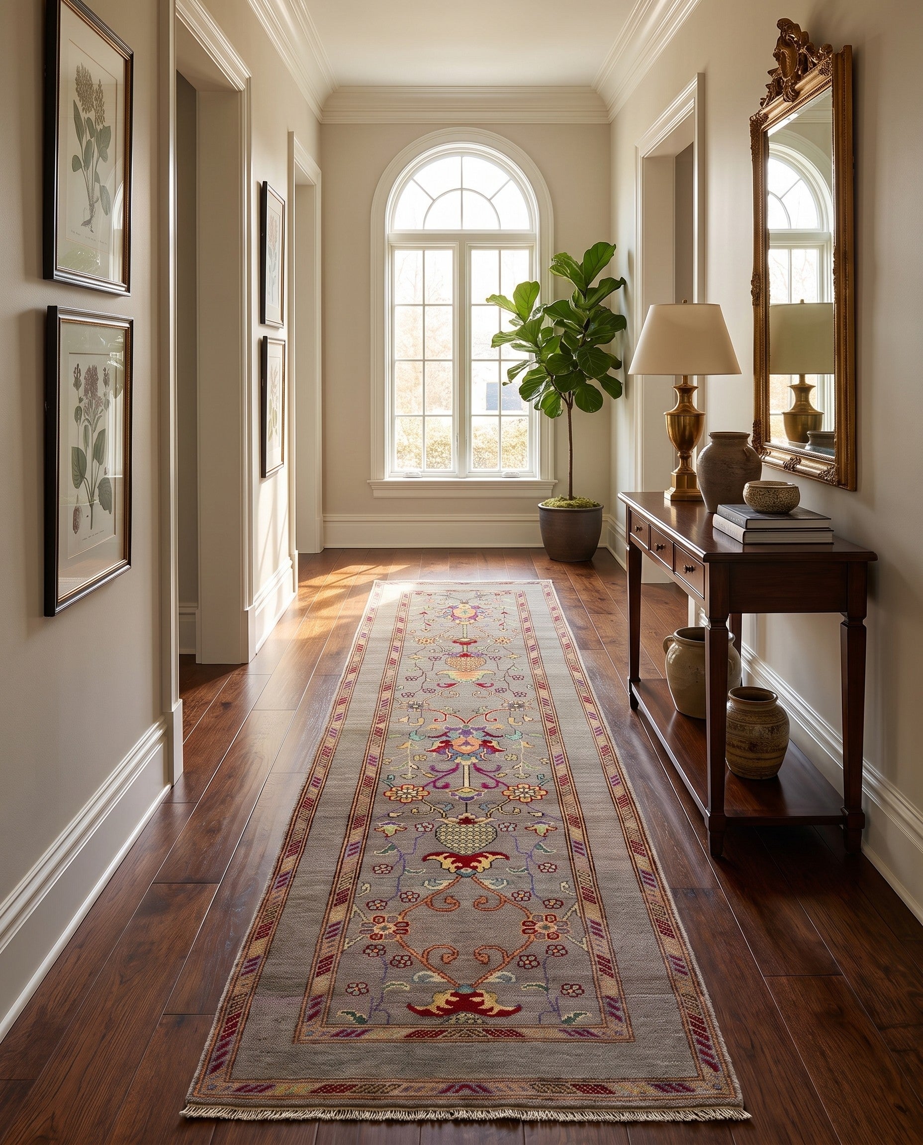 2' 9 x 9' 10 Hand Knotted Kazak Runner Rug