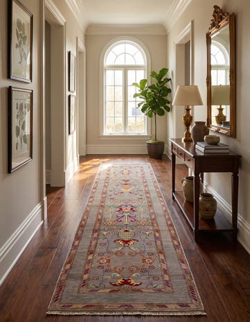 2' 9 x 9' 10 Hand Knotted Kazak Runner Rug