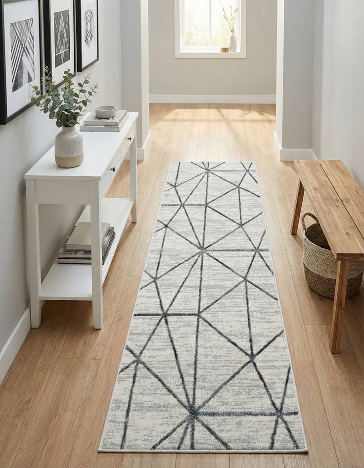 Detail image of 2' x 6' Lattice Trellis Runner Rug
