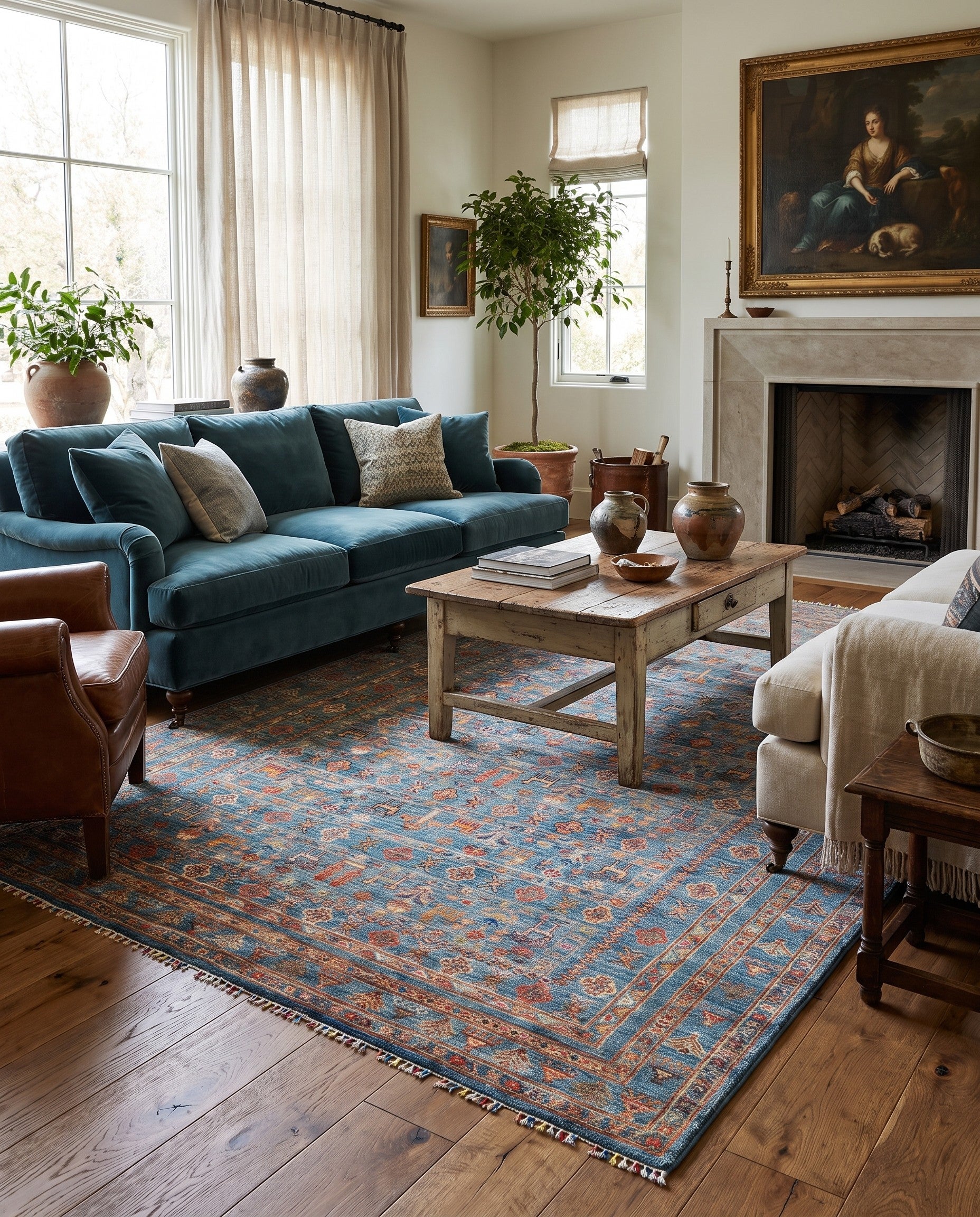 5' 9 x 8' 4 Hand Knotted Ariana Ziegler Rug