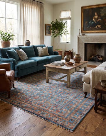 5' 9 x 8' 4 Hand Knotted Ariana Ziegler Rug
