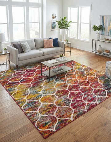 10' x 10' Trellis Frieze Square Rug