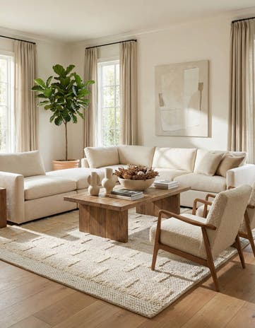 7' 10 x 10' Hand Woven Lana New Zealand Wool Rug