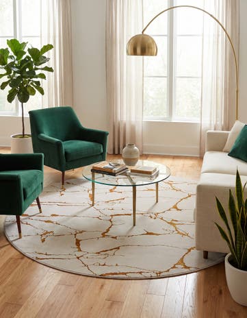 10' x 10' Vogue Geo Round Rug