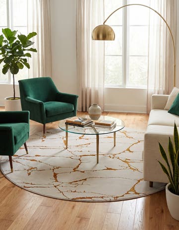 10' x 10' Vogue Geo Round Rug