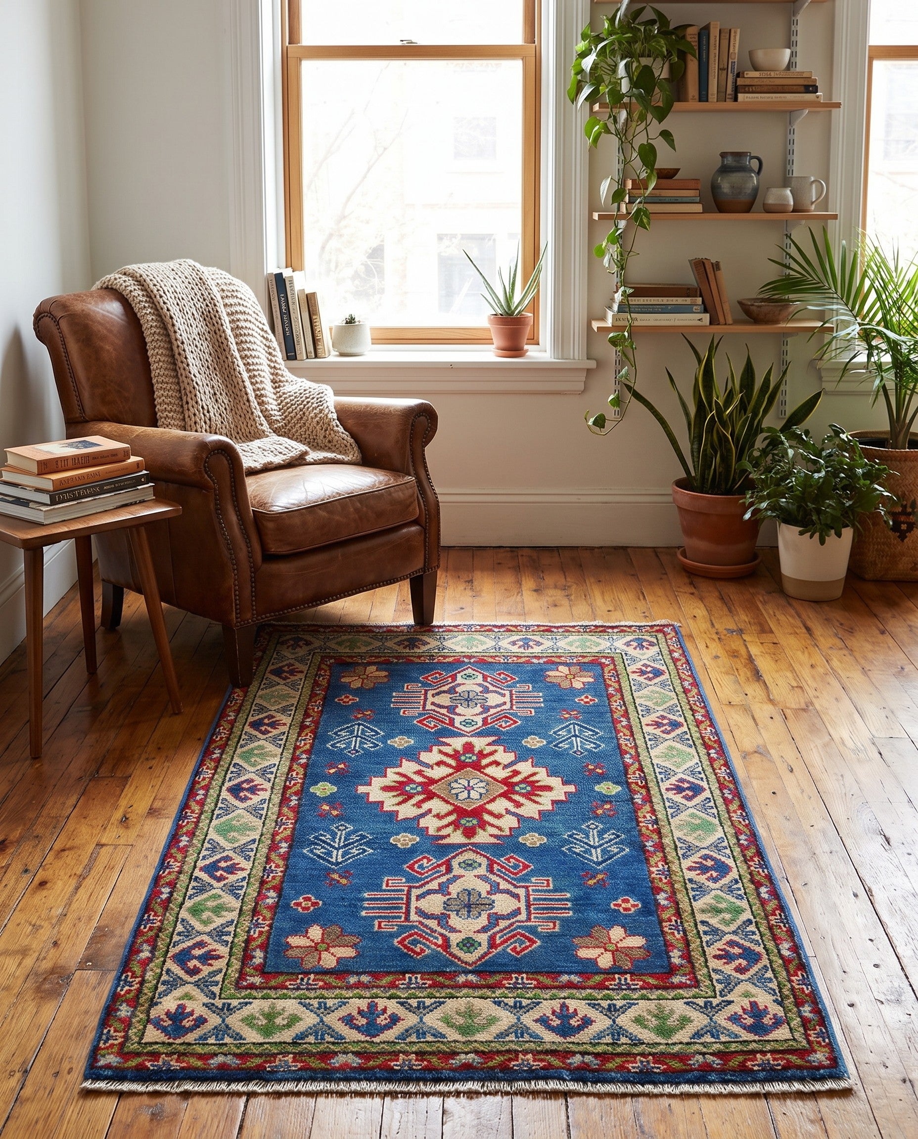 2' 11 x 4' 1 Hand Knotted Kazak Rug