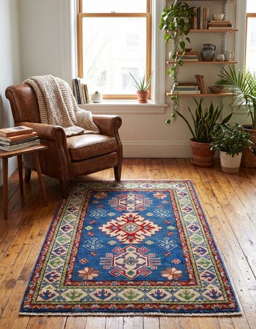 2' 11 x 4' 1 Hand Knotted Kazak Rug