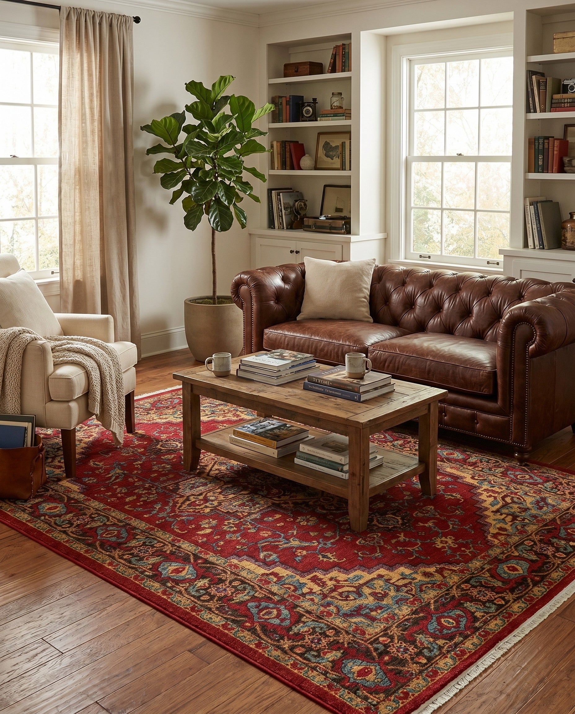 Red Serapi Rug