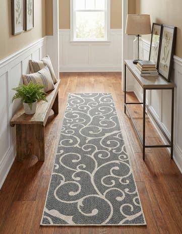 Dark Gray Georgia Runner Rug