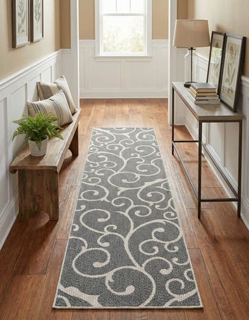 Dark Gray Georgia Runner Rug
