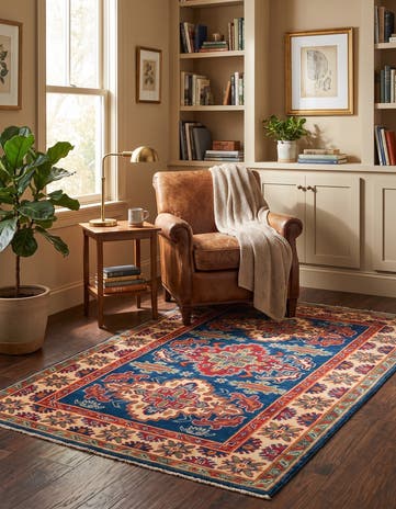 3' 3 x 4' 8 Hand Knotted Kazak Rug