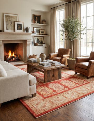 5' 10 x 7' 4 Hand Knotted Ziegler Rug