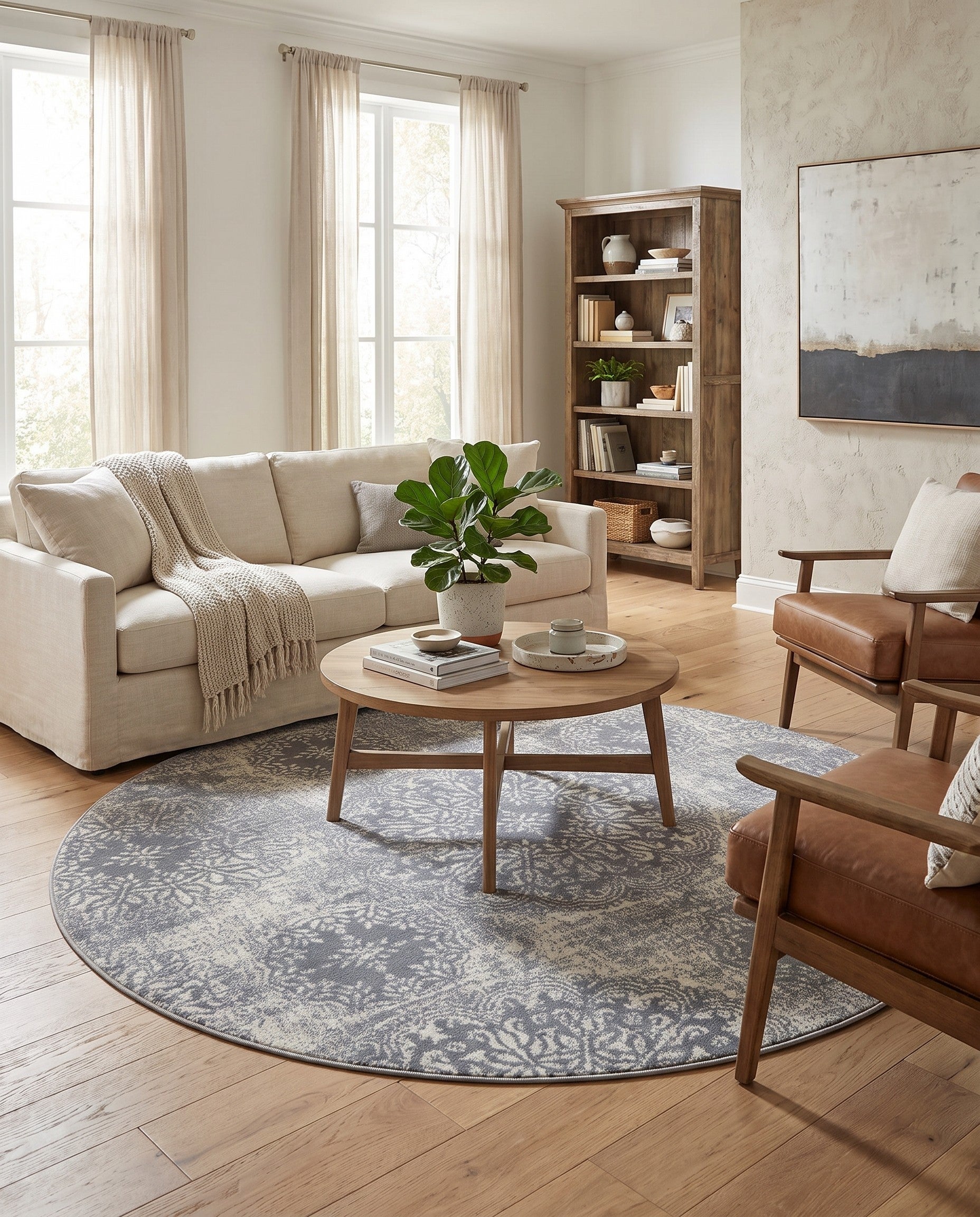 6' x 6' Monte Carlo Round Rug