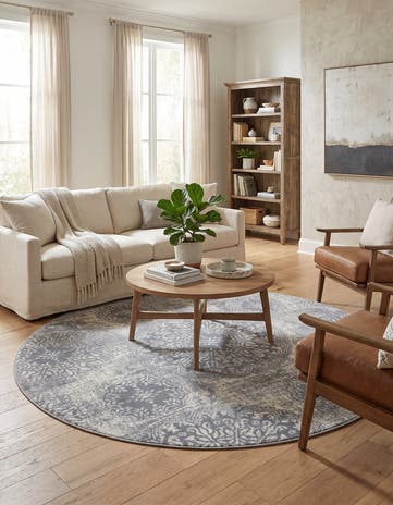 6' x 6' Monte Carlo Round Rug