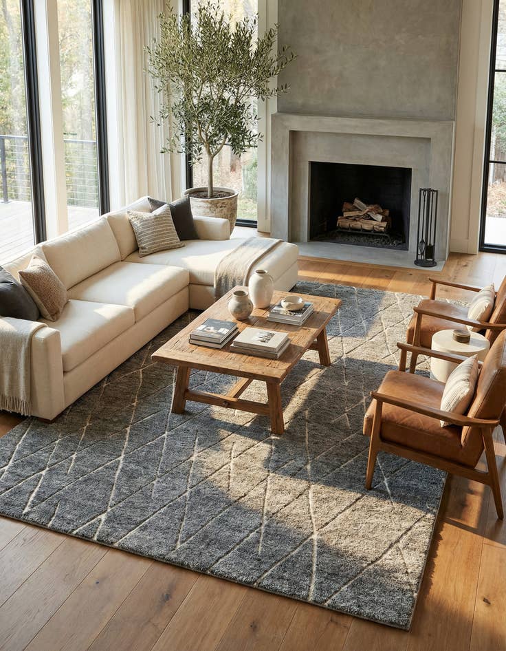 Detail image of 10' x 14' 1 Atlas Moroccan Wool Rug