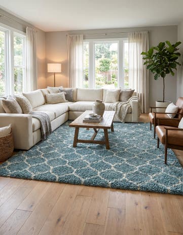10' x 13' Lattice Shag Rug