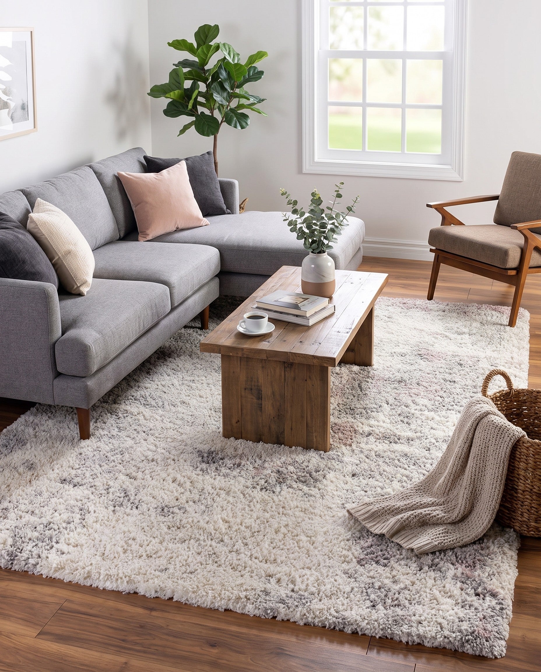 7' 10 x 11' Soft Touch Shag Rug